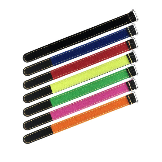 2pcs Kevlar Stitched Non-Slip Silicone Battery Straps(Width: 20mm Length: 180-400mm)