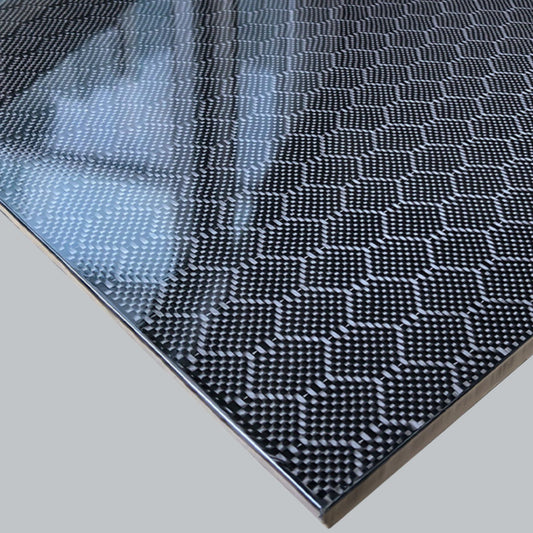 Football grain carbon fiber sheet