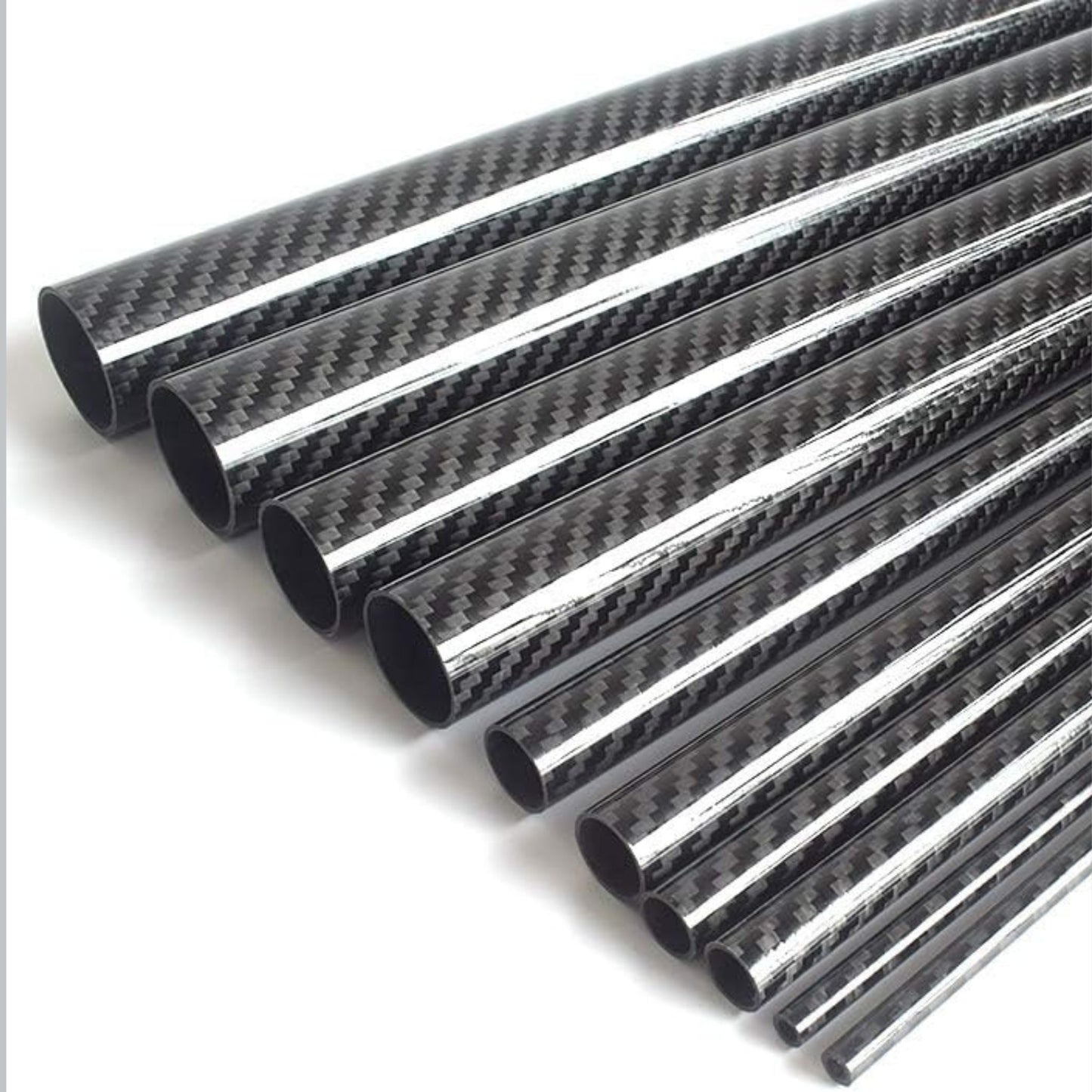 3K Carbon Fiber Tube 1000mm(OD:12-20mm) - Colored