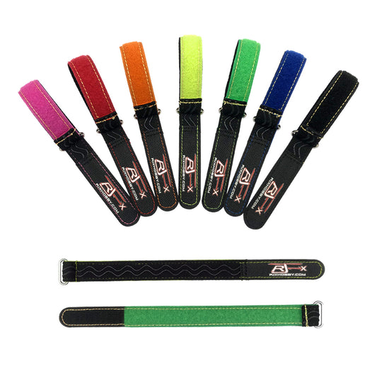 2pcs Kevlar Stitched Non-Slip Silicone Battery Straps(Width: 20mm Length: 180-400mm)