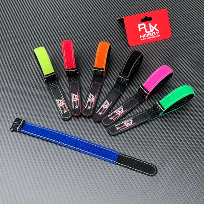 2pcs Kevlar Stitched Non-Slip Silicone Battery Straps(Width: 20mm Length: 180-400mm)