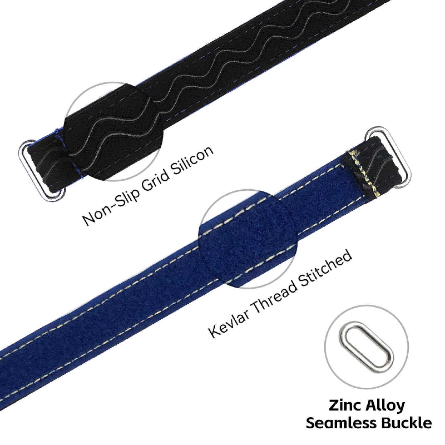 2pcs Kevlar Stitched Non-Slip Silicone Battery Straps(Width: 20mm Length: 180-400mm)