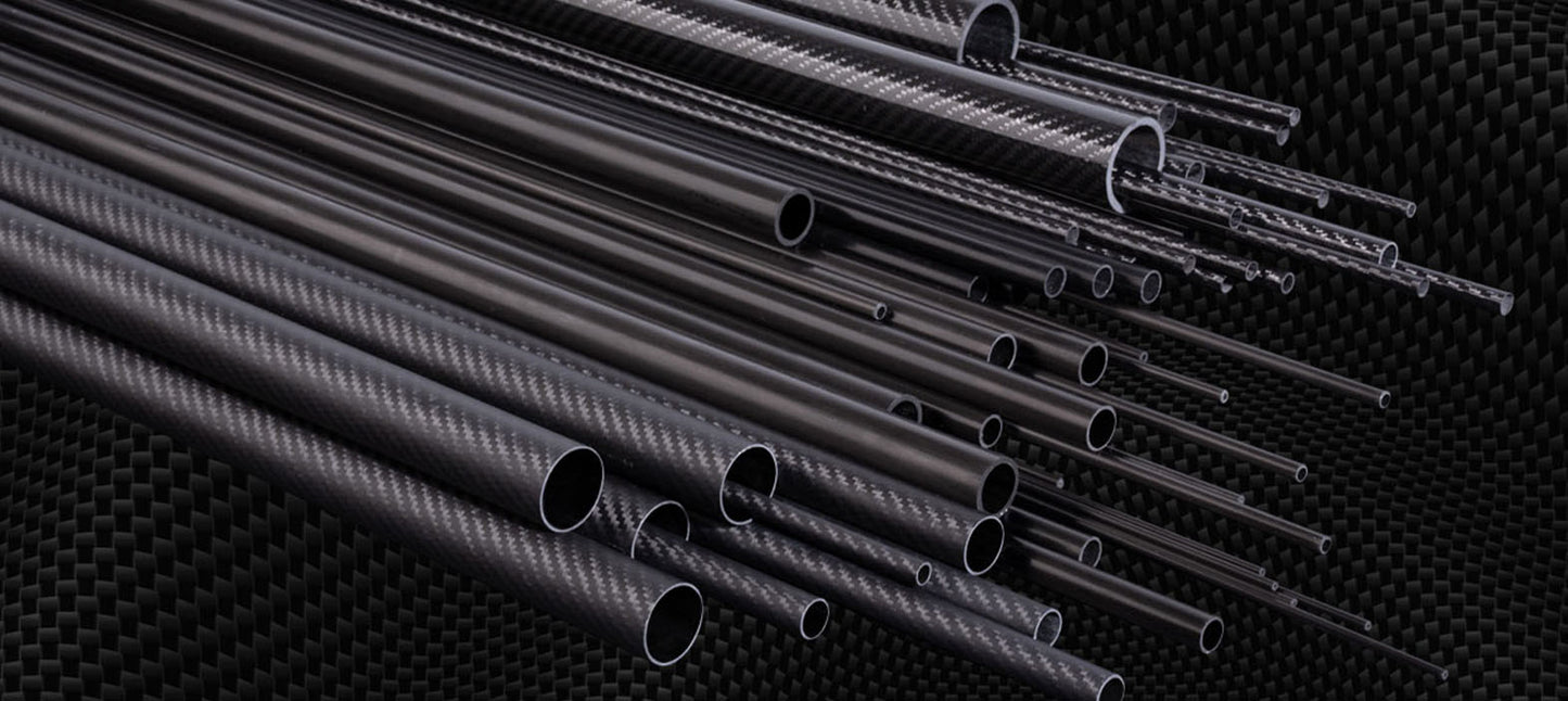 3K Carbon Fiber Tube 1000mm(OD:12-20mm) - Colored