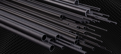 3K Carbon Fiber Tube 1000mm(OD:12-20mm) - Colored